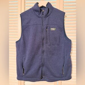 L.L. Bean Men's Blue Fleece Vest